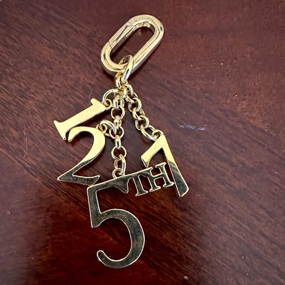 Iconic Henri Bendel 712 5th Bag Charm NWOT